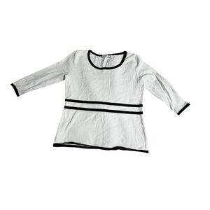 Cato White and Black Women's Top